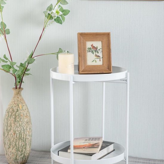 TDR - Nordic simple dubbellaagse kleine salontafel-wit