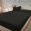 Tweepersoons Matrashoes - Ademend & Antibacterieel - Waterdicht - Bescherm uw matras tegen vloeistoffen & allergieën200*220+30CM -zwart