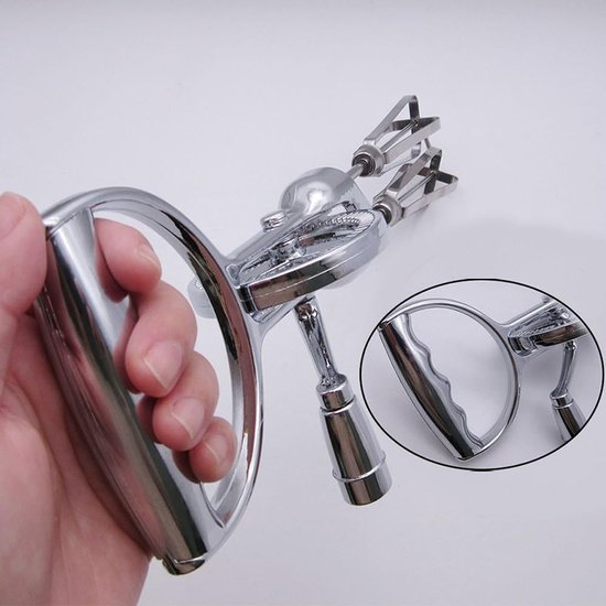 Handmixer met Zwengel – 31 cm – Zilver