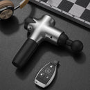 TDR -  Massage Gun - Massage Pistool - Massage Apparaat - Voor Sportmassage, Fascia, Relaxmassage & Spierpijn - 7 Verschillende Niveaus- 8 Opzetstukken  - Grijs