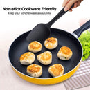 6 stuks Silliconen Spatel set -Pannenlikker - BPA vrij-Spatel voor de keuken-zwart