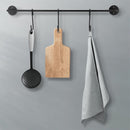 2 STUKS Multifunctioneel IJzeren Kledingstang voor aan de Muur- Garderobe Stang - met 10 Haken voor Optimale Organisatie-38CM