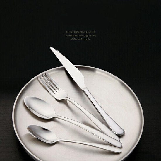 Roestvrijstalen bestekset 24-delig met koffer - Silver