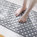 Anti-slip TPE badmat 75x43 cm - grijs