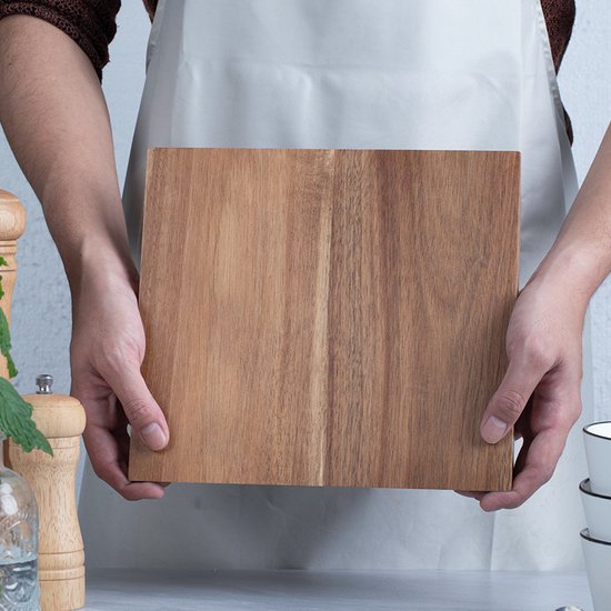 Keuken Opvouwbare Magnetische Messenblok -Messenblok Zonder Messen- Modern en Ruimtebesparend Ontwerp-bruin