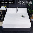 Matrashoes - Ademend & Antibacterieel - Waterdicht - Bescherm uw matras tegen vloeistoffen & allergieën 160x200x30 cm - Wit