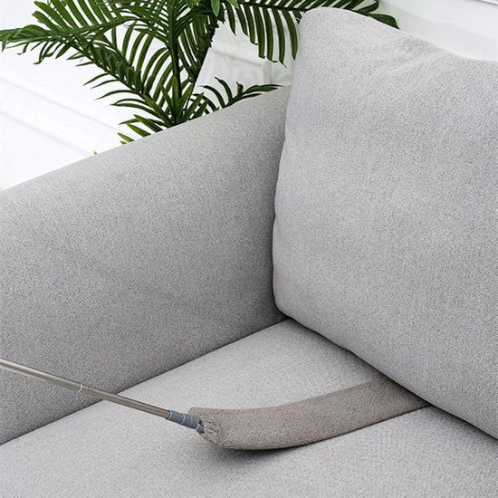 3-in-1 telescoopsteel met plumeau, lamellen- en chenillekop