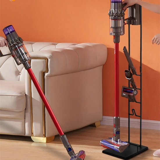 TDR - Stofzuiger Opbergrek - houder - Geschikt voor Dyson V6 V7 V8 V10 V11 V12 V15-zwart