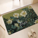 Kunstzinnige Antislip Badmat - Vincent van Gogh's "Roses" - Luxe Siliconen Diatomeeënaarde Mat - 39,5x59 cm