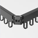 Uittrekbaar Wanddroogrek - Robuust en Ruimtebesparend - Hoge Draagkracht - Handig Wasrek Hangend aan de Muur-zwart