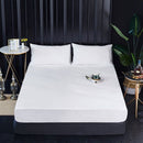 Matrashoes - Ademend & Antibacterieel - Waterdicht - Bescherm uw matras tegen vloeistoffen & allergieën-200*200 wit