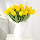10stuks Prachtige kunst tulp-Realistische Uitstraling - Duurzaam en Onderhoudsvriendelijk- geel