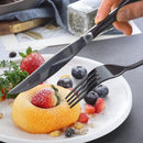 Roestvrijstalen bestekset 24-delig met koffer - zwart