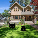 Unikorf 2-delige IJzeren Kattenspion Tuindecoratie Zwart