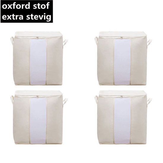 4 Stuks Opbergtas voor Kleding / Dekbed / Tuinkussens -Oxford-stof - Set van 4 stuks ( 46*28*48CM)
