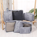9 delige reisopbergtassenset-Packing Cubes-Bagage organizers- Duurzaamheid en Stijlvol Reizen- grijs