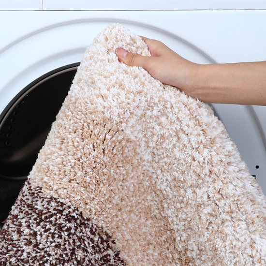 Luxe Zachte Badkamermat met Antislipontwerp en Stijlvolle Elegantie - Ultiem Comfort en Stijl in Zachtheid en Absorptie- bruin 51*76cm
