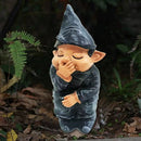 Ondeugende tuinkabouter - Tuindecoratie 6x5x12cm