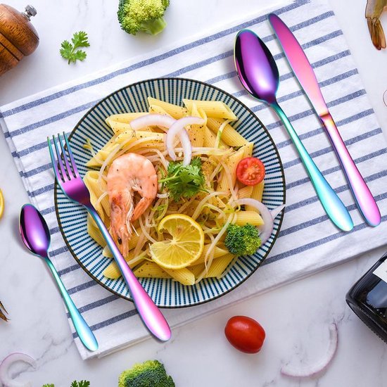 Roestvrijstalen bestekset 24 delig met koffer