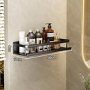 2x Multifunctionele Aluminium Wandplank 50cm - Zwart