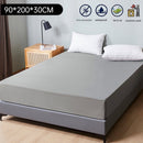 Matrashoes - Ademend & Antibacterieel - Waterdicht - Bescherm uw matras tegen vloeistoffen & allergieën - 90x200cm-grijs