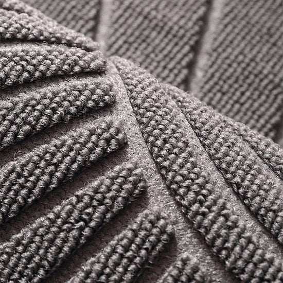 TDR-Halfrond antislip deurmat -droogloopmat-lichtgrijs 60*90