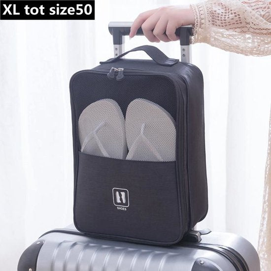 Extra grote schoenentas - multifunctionele opbergtas - zwart