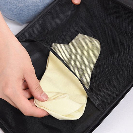 TDR - schoenen opbergtas - multifunctionele - draagbare opslag - schoenentas -Geschikt tot schoenmaat 45.5 -zwart
