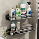 2x Multifunctionele Aluminium Wandplank 50cm - Zwart