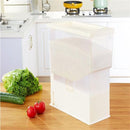 Rijst/Granen Container/Dispenser/ Opbergdoos -15KG inhoud - wit