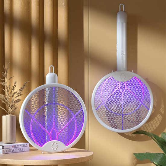 Unikorf 4in1 Muggenklapper 3000V-opvouwbaar USB oplaadbaar