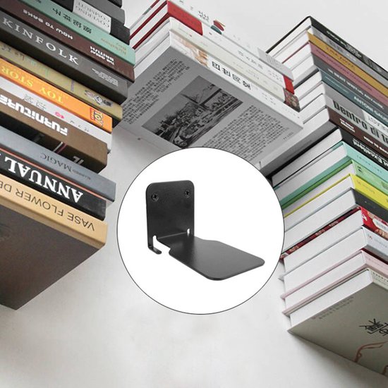 prachtige verborgen metalen boekenplank-zwevende boekenplank