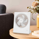 Stijlvolle en handige oplaadbare miniventilator - 3 instelbare snelheden-USB opladerbaar-wit -152x42x185mm