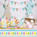 81-delige Feestdecoratieset voor Pasen - thema feest met tafelkleed-Kleurrijk, Schattig en Sfeervol