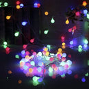 Tuinverlichting zonne-energie 12m 100 LED bollen multicolor