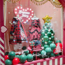 93-delige latex ballonnen kerstboom - groen/wit met goud