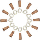 Unikorf 4x Wijnkurk Koperdraadlamp 1m met 10 LED's