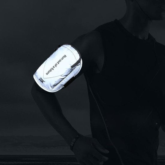 Ultralichte Running Telefoonhouders Armband, zweetbestendige armtelefoonhouder voor hardlopensporten, fitnessstudioENZ-zwart