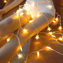 Xtraworks - Led lampjes slinger- decoratieve ster lichtsnoer-werkt op USB-warme kleur 5 meter 30 lampjes