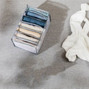 3 stuks Opbergdozen-lade-organizer voor jeans en broeken - grijs -groot maat 36*25*20 met gratis reiskussen