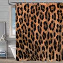 Waterdicht douchegordijn met luipaardprint - - Luxe Uitstraling, Uitstekende Waterbestendigheid - Hoogwaardig, Extra Dik, Gemakkelijk te Installeren 180*200CM-zwart/goud