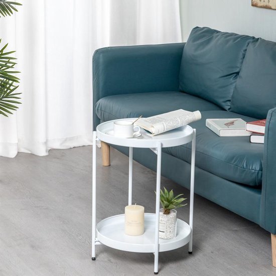 TDR - Nordic simple dubbellaagse kleine salontafel-wit