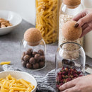 4 delige Afsluitbare Bewaardozen van Hoog Borosilicaatglas - Vooraard Glazen Pot voor Een Stijlvolle en Praktische Keukenorganisatie (Inhoud：450ML+750ML+1000ML+1300ML）