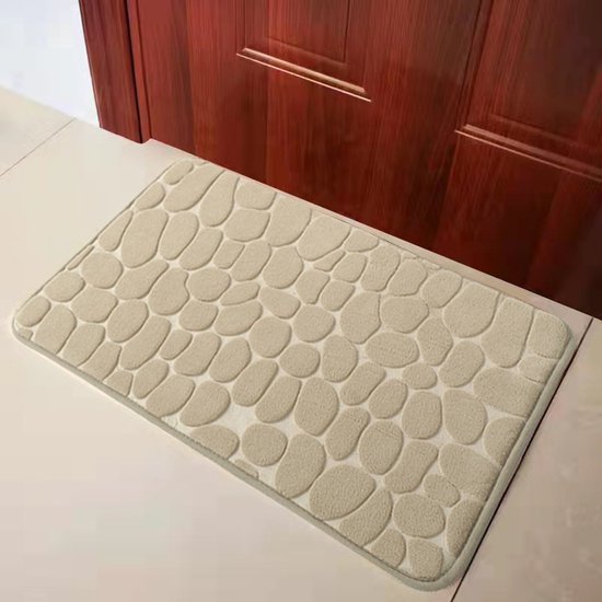 Unikorf Badkamermat 50x80cm - Luxe & Veilig - Kaki