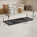 Uittrekbaar Metalen Opbergrek 38-70 cm - Zwart