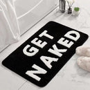 Luxe GET NAKED Antislip Badmat 50x80CM - Zwart