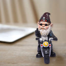 Tuinkabouter motorfiets dwerg - waterdicht tuindecoratie - grappige motorcadeaus - balkondecoratie