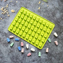 TDR-Gummy beer vorm  ijsblokjes-Siliconen mal + pipet -set van 4 (rood, blauw, groen, oranje)