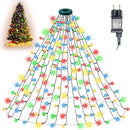 Kleurrijke 400 LED Kerstboomlampjes - 2 Meter Hoog - 16 Takken - IP44-8 Verlichtingsmodi - Sfeervolle Kerstverlichting voor Binnen en Buiten