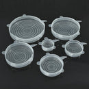 Siliconen stretchbare vershoudhoezen 6 st. Ø6,5-20,5 cm